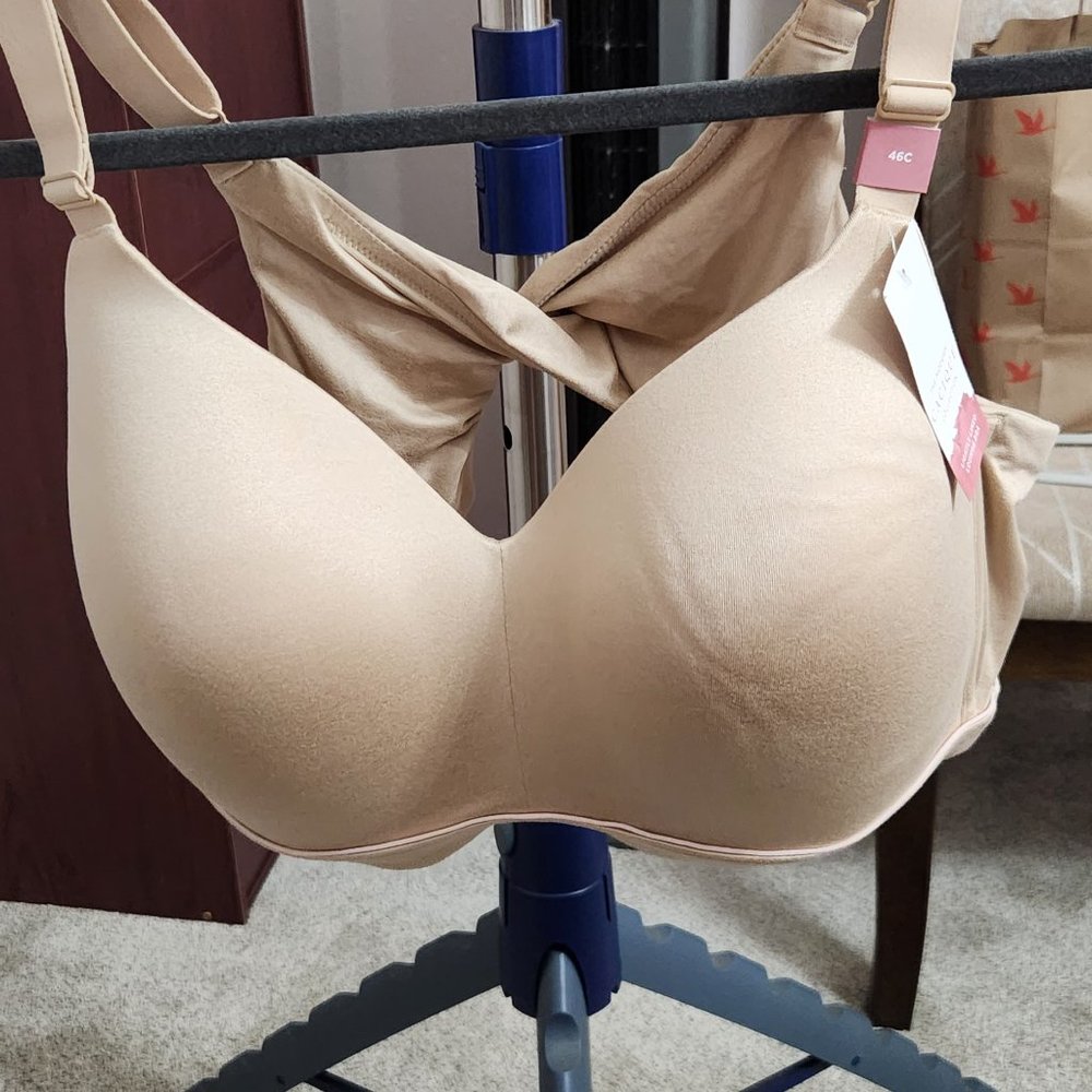 Cacique Beige 46 C Lightly Lined Bra new with tags